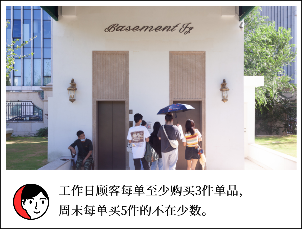 探访快时尚品牌「Basement FG」:主打均码服装、每天保持上新,现场提袋率约90%
