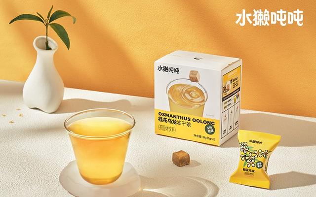 一口桂花香！水獭吨吨推出手冲无糖茶“桂花乌龙”