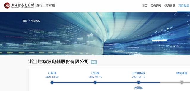 胜华波A股上会被否:冲刺上市失败,王上胜兄弟三人控制全部股权
