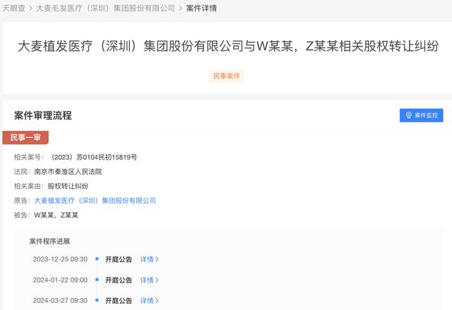 屡遭投诉处罚,又陷股权争议官司,大麦植发“远愁近虑”何解?
