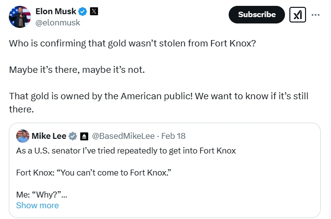 突发!特朗普要检查美国最大金库的黄金储量