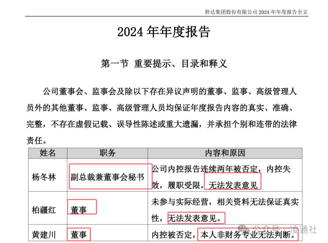 罕见!董秘竟无法对公司年报发表意见