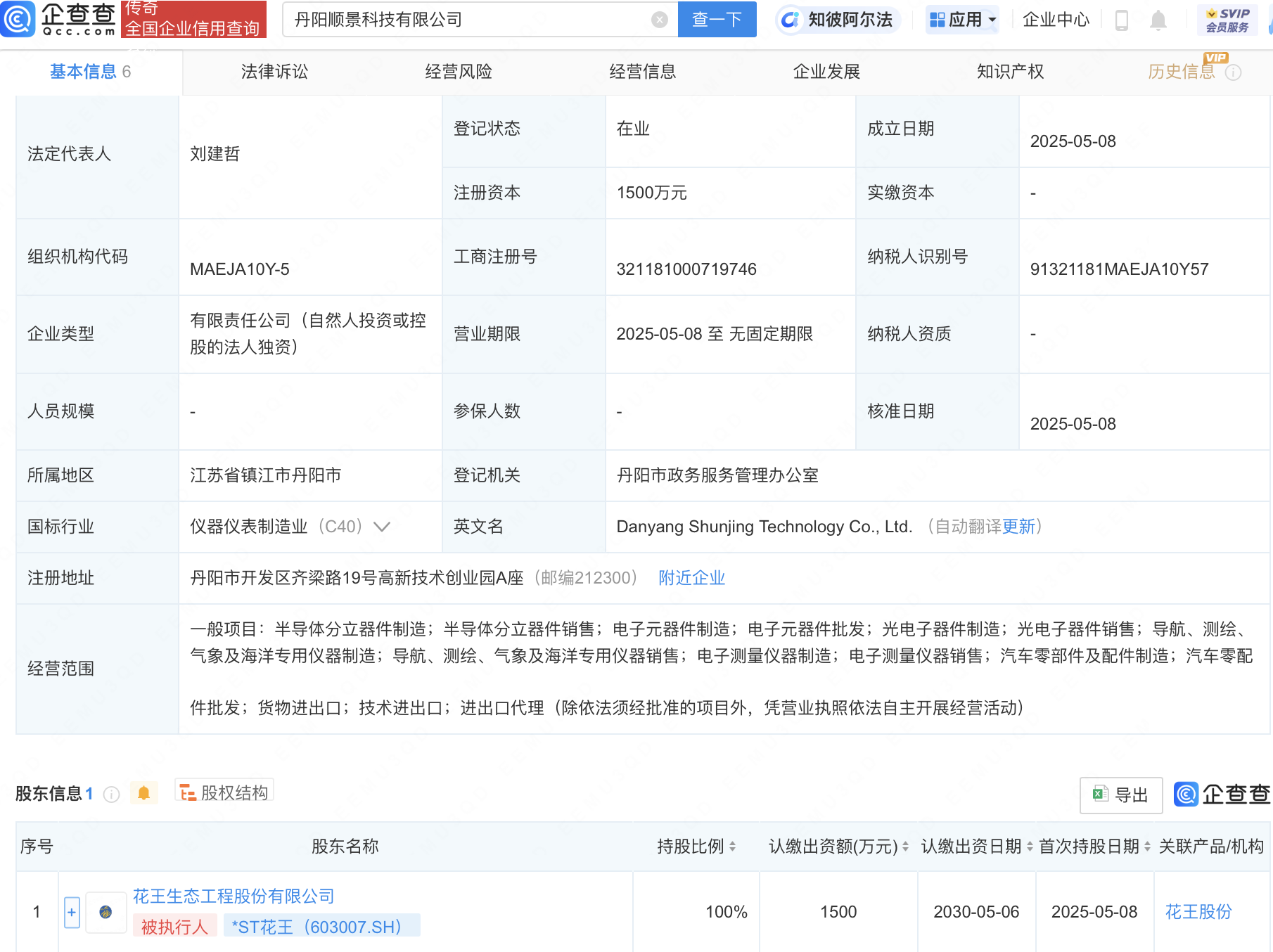 *ST花王新设科技公司，含半导体分立器件业务
