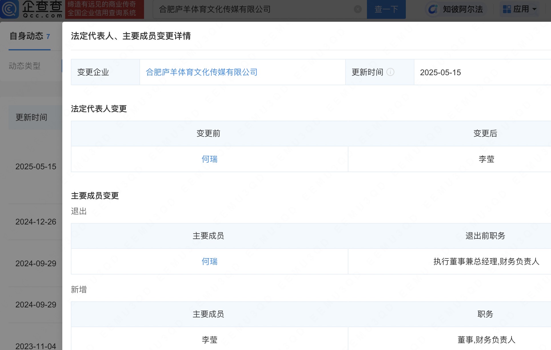 三只羊旗下多家公司高管变更