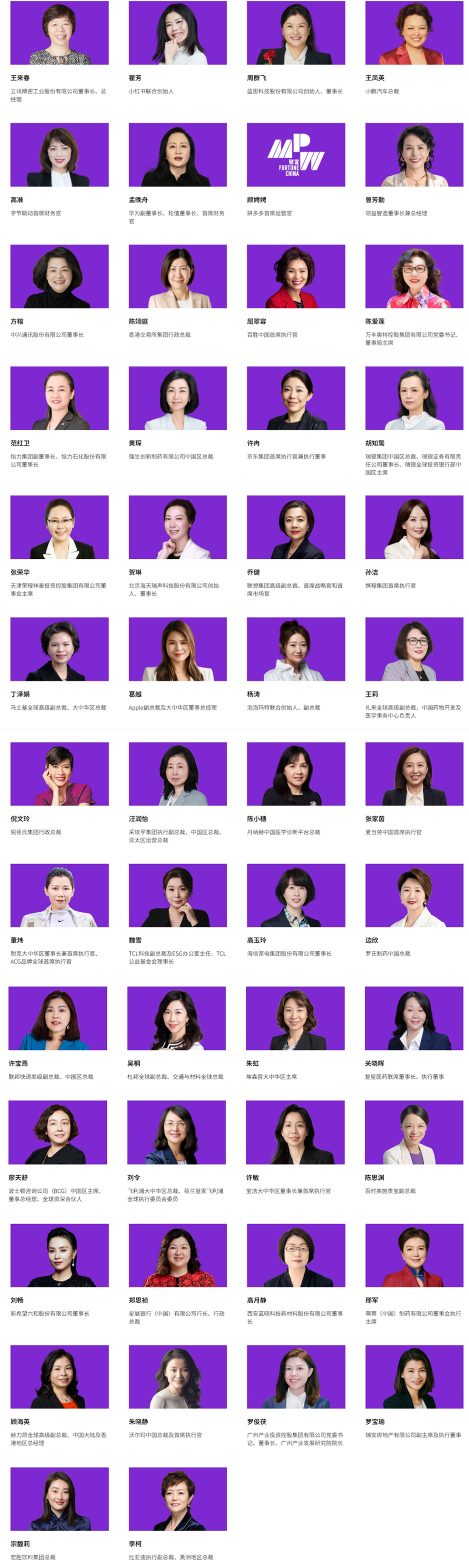 董明珠首次落选《财富》中国最具影响力商界女性榜单