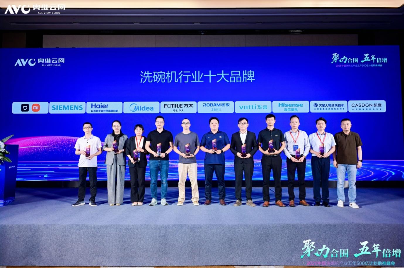 2025中国洗碗机产业峰会圆满落幕，华帝荣膺三项大奖