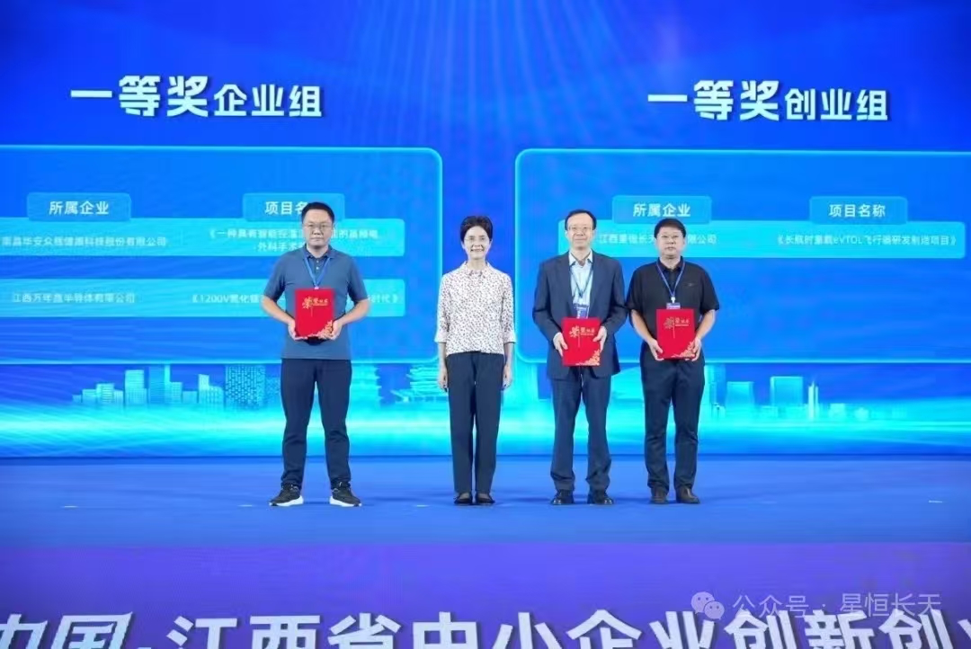 江西星恒长天荣获第十届“创客中国”江西省创新创业大赛奖项