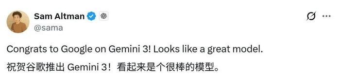 谷歌杀疯了！Gemini 3一夜封神，马斯克奥特曼纷纷点赞