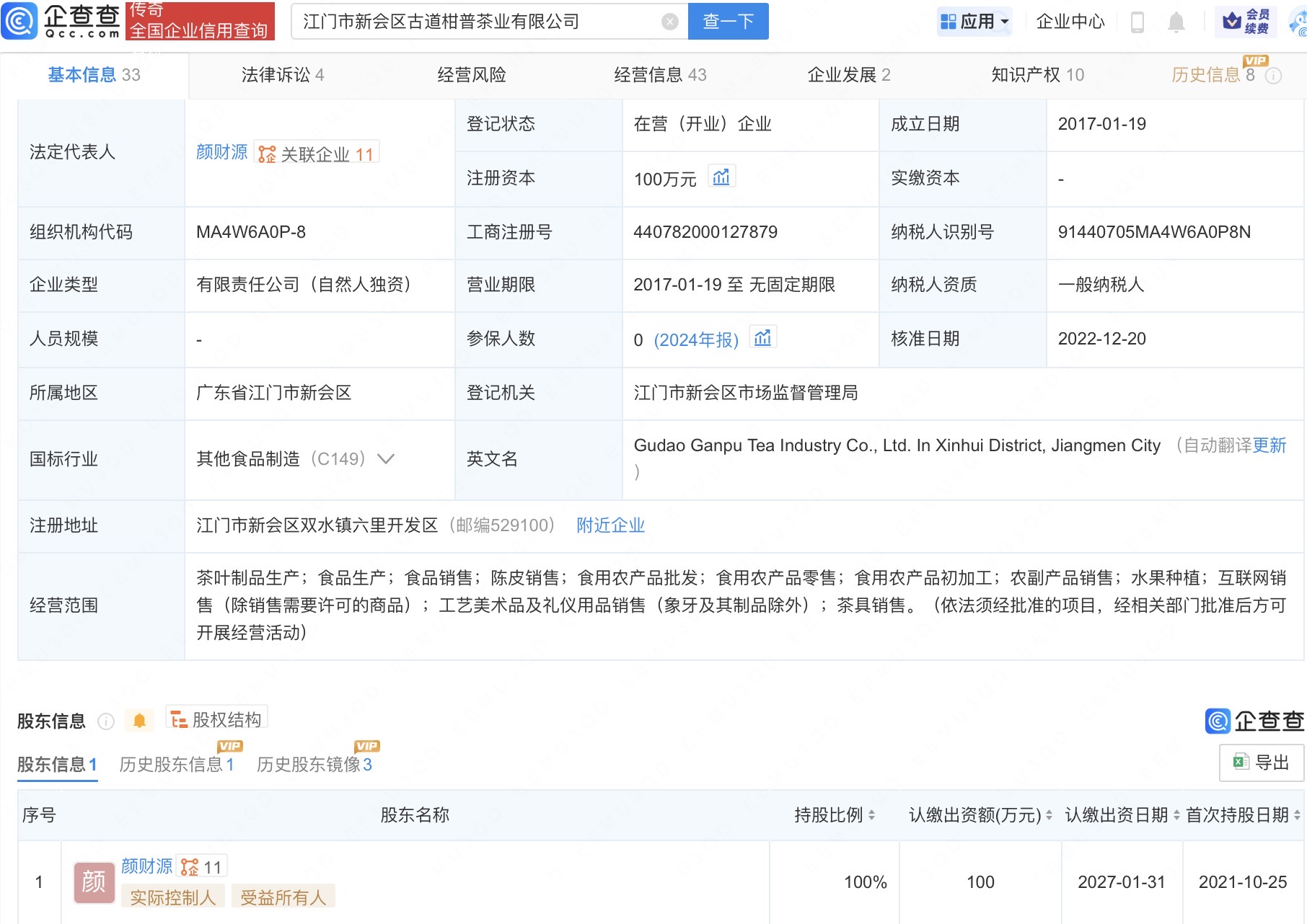 揭秘暴利假陈皮两关联公司