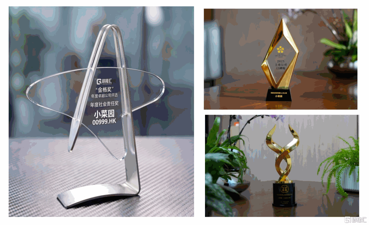 小菜园(0999.HK)斩获多项资本市场荣誉,尽显长期价值创造能力