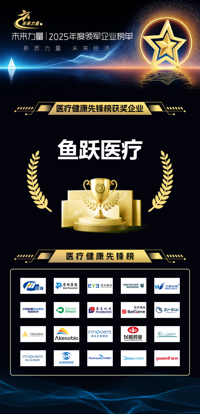 鱼跃医疗入选2025“未来力量”医疗健康先锋榜 以创新重塑医疗器械,赋能全球健康未来