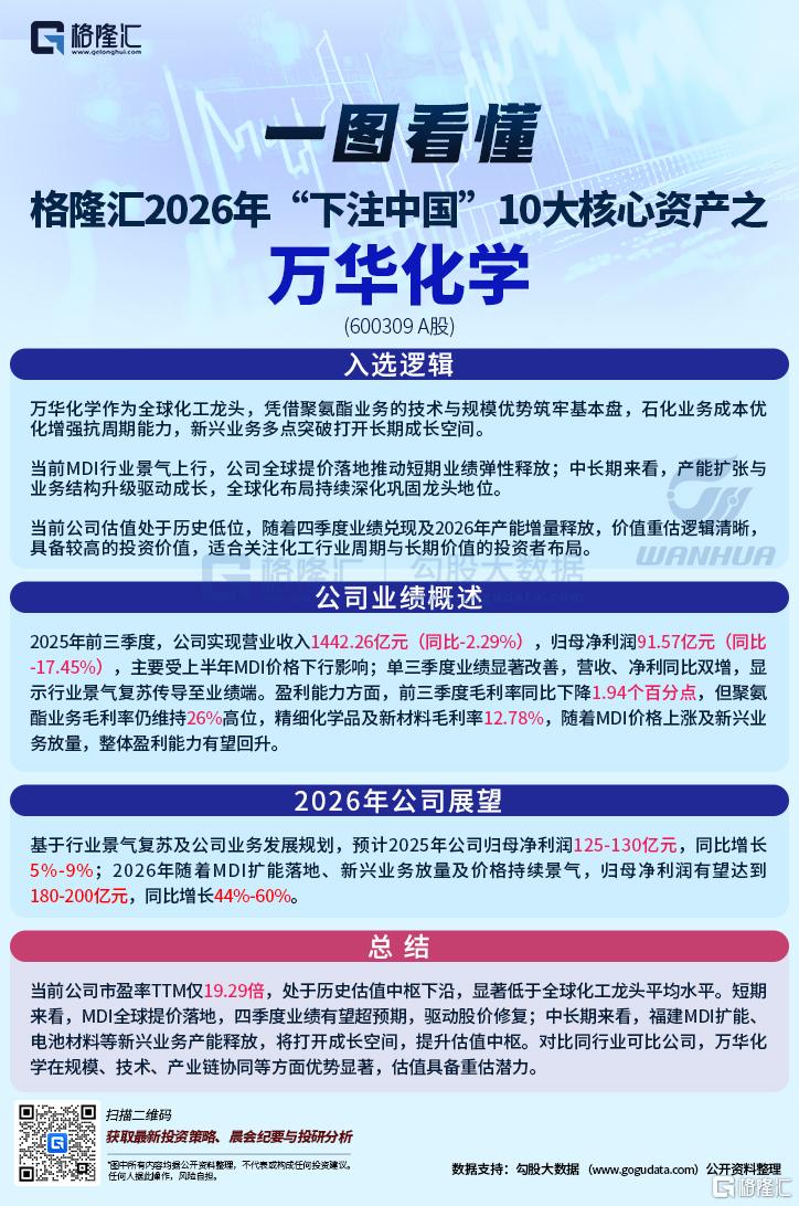 格隆汇2026下注中国十大核心资产之万华化学