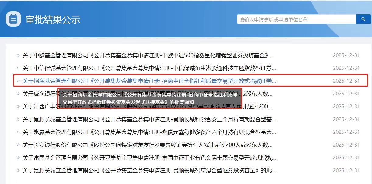 行业唯一!中证红利质量ETF(159209)双喜临门:纳入两融标的,联接基金获批