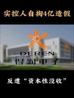 实控人自掏4亿“救公司”，为何反被资本市场没收？