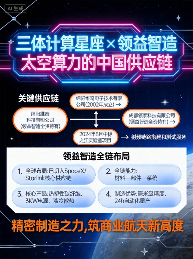 赛道黑马！领益智造暗中布局商业航天，中标之江实验室+切入星链供应链