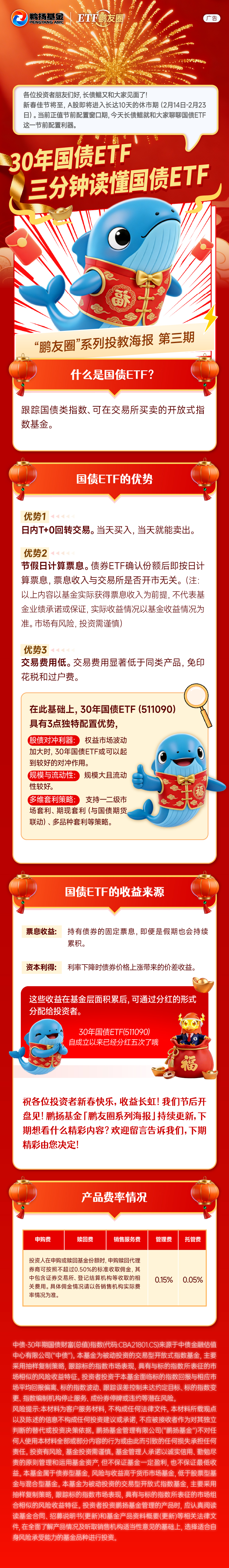 央行今日将开展10000亿元买断式逆回购操作，30年国债ETF（511090）涨0.11%