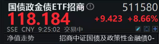 溢价近9%开盘，居然是只国债政金债ETF