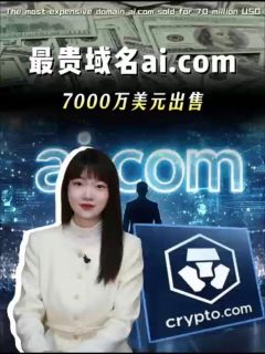 最贵域名ai.com，7000万美金出售