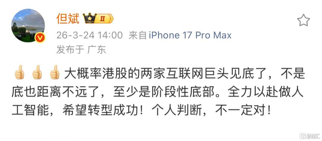 但斌唱多这2家中国公司！