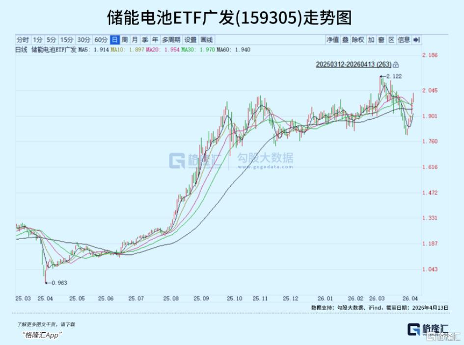 历史新高!储能赛道连日反弹