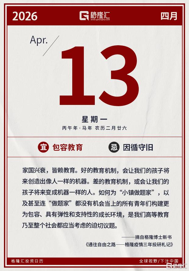 格隆汇4.13盘前要点—港A美股你需要关注的大事都在这