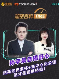 孙宇晨自解野心!纳斯达克实体+去中心化公链,这才是终极桥梁!