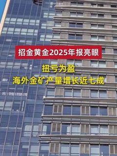 招金黄金2025年报亮眼:扭亏为盈,海外金矿产量增长近七成