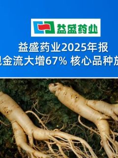 益盛药业2025年报：现金流大增67%，核心品种放量