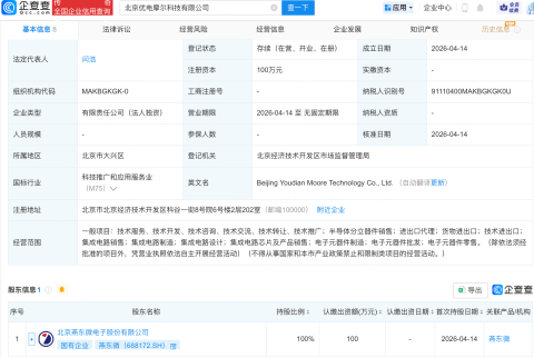 燕东微成立新公司，含多项集成电路业务