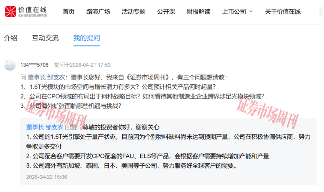 6倍股天孚通信：净利润增长50%，拟赴港上市