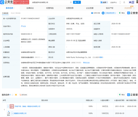 润建股份成立科技公司，含量子计算技术服务业务