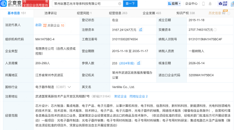 蚂蚁集团入股纵慧芯光半导体