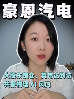 大股东锁仓、英伟达到访,豪恩汽电如何共振物理 AI 风口