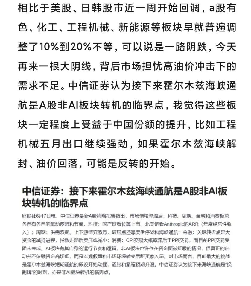 突发利空！A股科技股午盘大跳水，美伊重磅，布油跌近4%