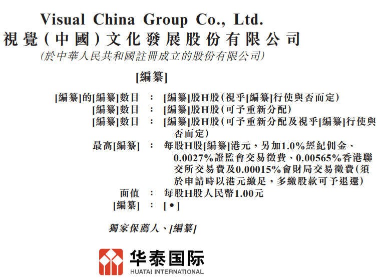 视觉中国递表港交所,投资MiniMax大赚,华泰国际为独家保荐人