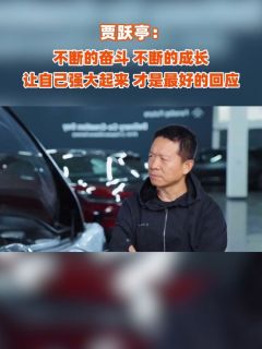 贾跃亭：不断的奋斗，不断的成长，让自己强大起来，才是最好的回应
