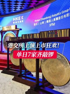 港交所上演上市狂欢!单日7家齐敲锣