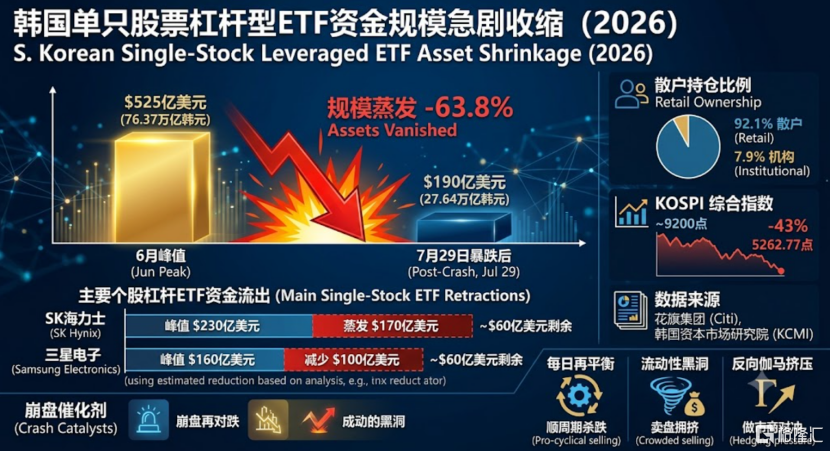 杠杆ETF要为韩股崩盘负60%-70%责任