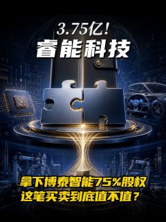 3.75亿！睿能科技拿下博泰智能75%股权，这笔买卖到底值不值？