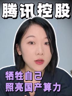 腾讯控股,牺牲自己,照亮国产算力