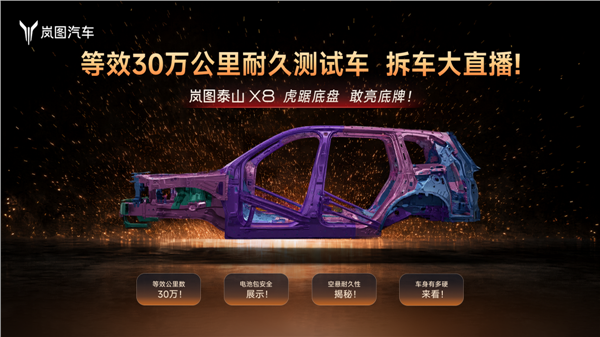 岚图业内首拆30万公里耐久测试车:三腔空悬浸水无气泡,铝合金气室“十年不塌”