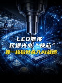LED老将民爆光电“换芯”,靠一枚钻针杀入AI战场