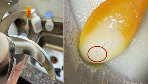 网红辅食机浦利顿陷“刀片崩口风波”：消费者担心幼童吞下碎屑，厂家启动应急售后预案