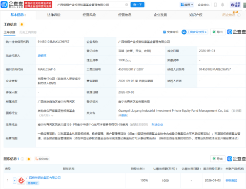 柳钢集团成立产业投资私募基金管理公司
