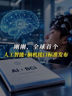 刚刚,全球首个人工智能+脑机接口标准发布!