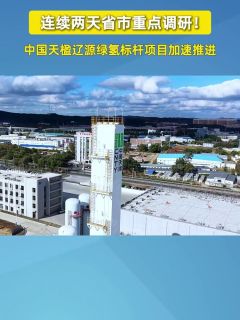 连续两天省市重点调研！中国天楹辽源绿氢标杆项目加速推进