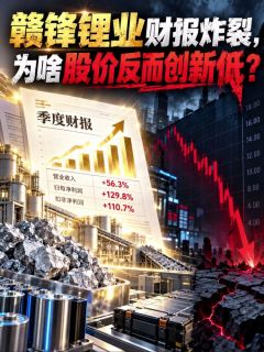 赣锋锂业财报炸裂,为啥股价反而创新低?