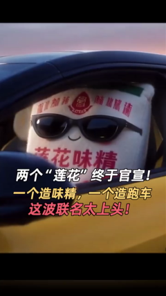 两个“莲花”终于官宣！一个造味精，一个造跑车，这波联名太上头！ 